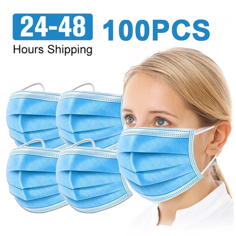 

Disposable Masks 10/50 pcs Mouth Mask 3-Ply Anti-virus Anti-Dust FFP3 KF94 N95 Nonwoven Elastic Earloop Salon Mouth Face Masks