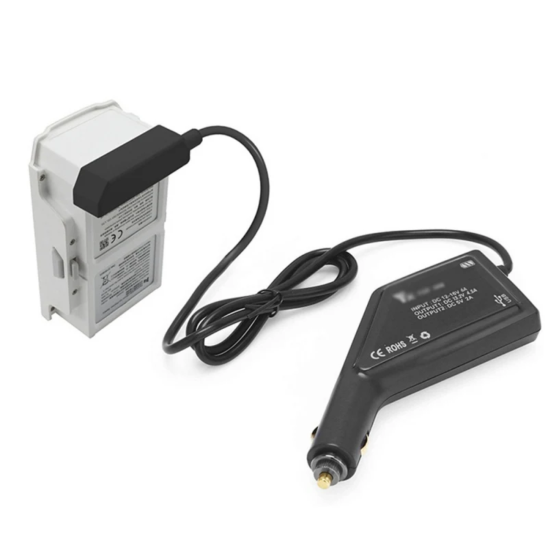Автомобильное зарядное устройство-Автомобильный USB порт зарядное устройство адаптер для FIMI X8 SE Квадрокоптер батарея и пульт дистанционного управления/смартфон