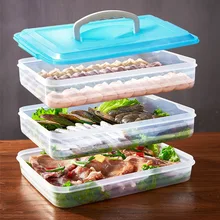 Портативный 3 слоя клецки коробка холодильник свежий ящик для хранения барбекю пикник коробка Новое поступление падение