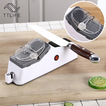 

TTLIFE Electric Knife Sharpener USB Charging Motorized Grindstone Multifunctional Household Professional Abrasive Kitchen Tools