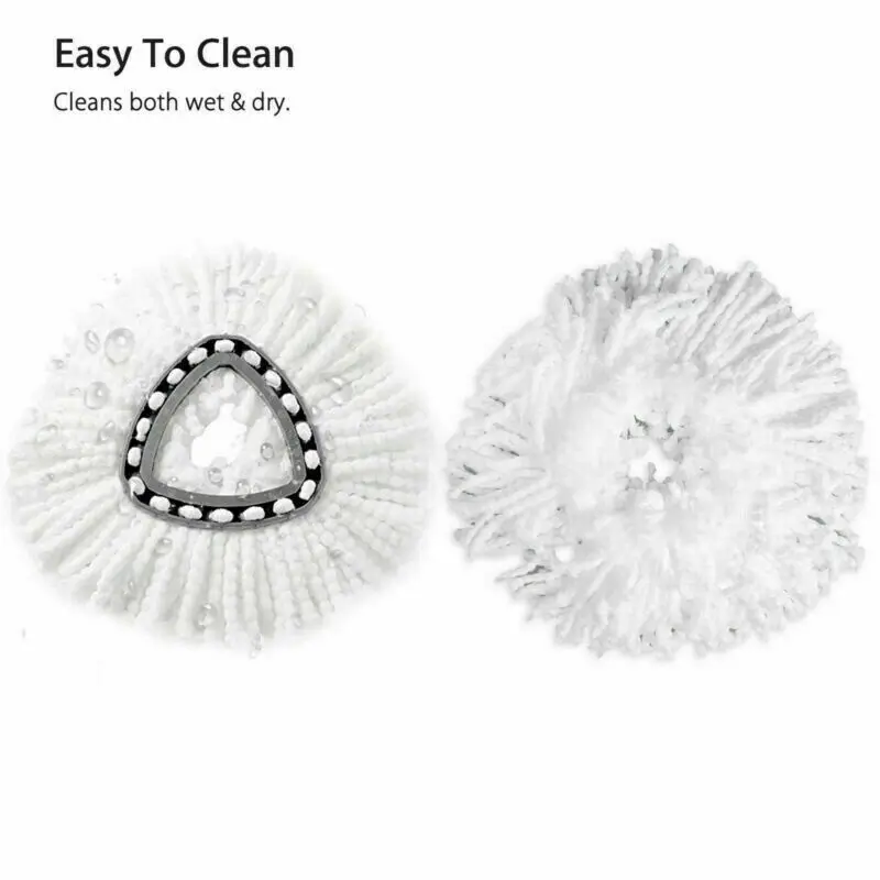 

2PCS Easy Wring Clean Microfibre 2in1 Replacement Refill Mop Head For vileda/o-cedar