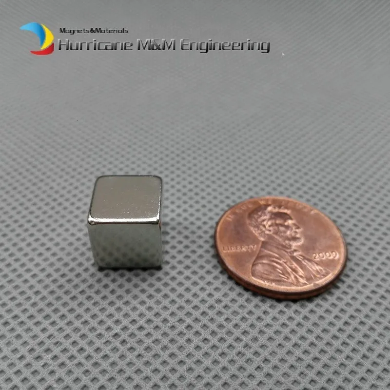 N52 NdFeB монтажный блок 10x10x10 мм DIY приманка сильные неодимовые постоянные магниты редкоземельный промышленный магнит 10-125 шт