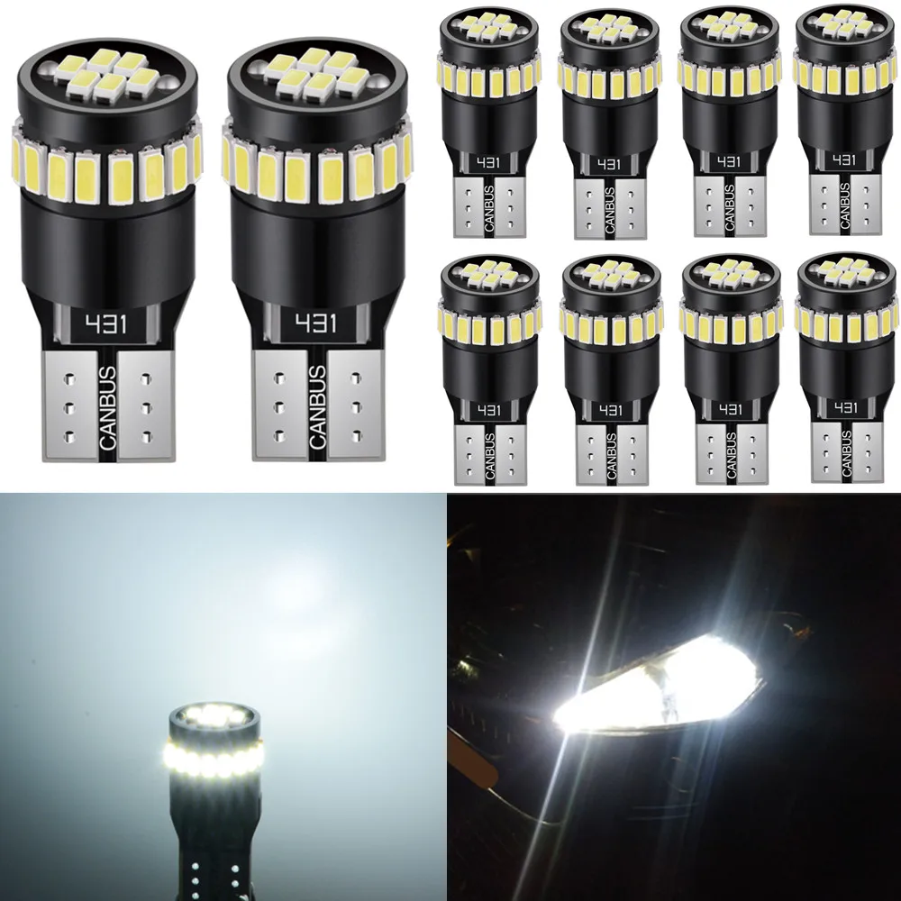 

10x Error Free T10 LED W5W 3014 Interior Light Bulb For BMW E46 E39 E90 E60 E36 F30 F10 E30 E34 X5 E53 M F20 X3 E87 E70 E92 X1 M