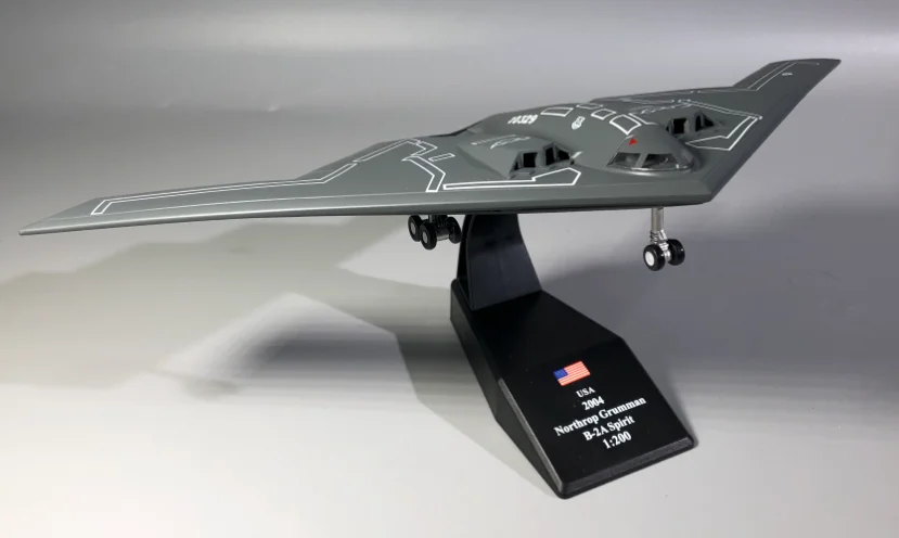 WLTK USAF Northrop Grumman B-2A Spirit стелс-бомбардировщик 2004 1/200 литая под давлением модель