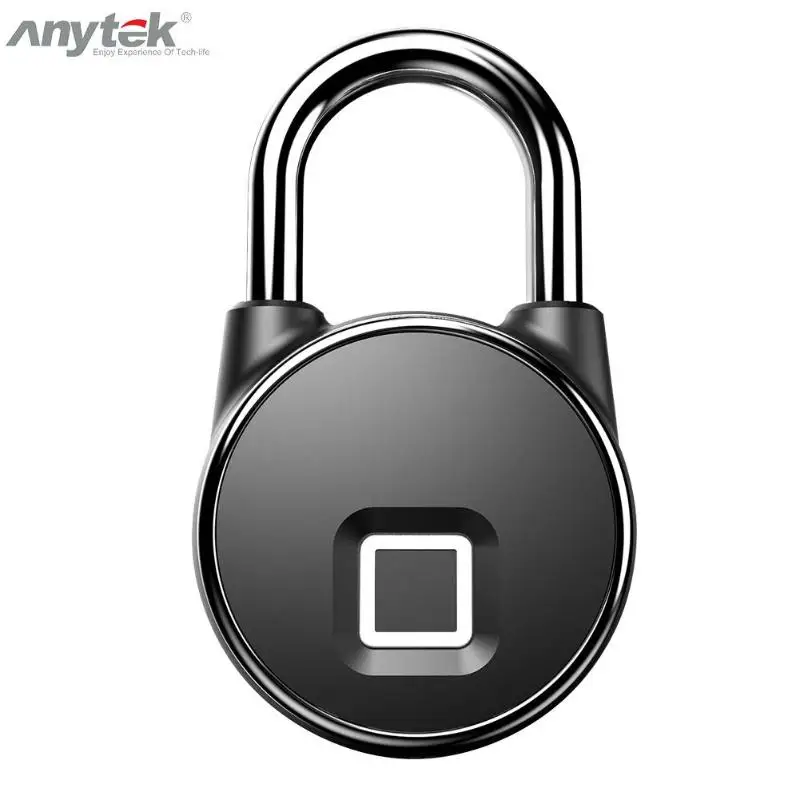 Anytek P22 Умный Замок без ключа с отпечатком пальца USB Перезаряжаемый IP65 Водонепроницаемый Противоугонный замок для безопасности двери левый Потяните