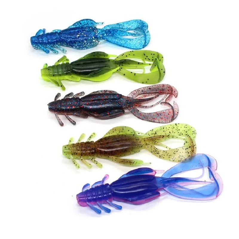 

Fishing Lure 4pcs 10g 10cm Wobblers Crankbaits Two-color soft bait shrimp Artificial Baits Worm for bass fishing Tackle pesca