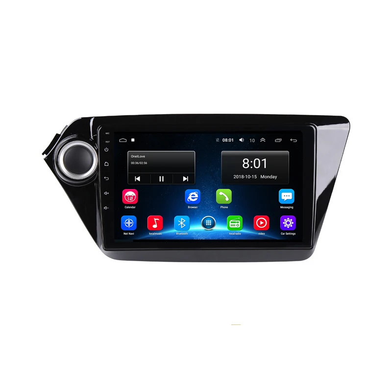 Top Android 9.1 Car DVD Video Player GPS for Kia Rio K2 2012-2015 audio car radio stereo navigator with bluetooth wifi built in 16