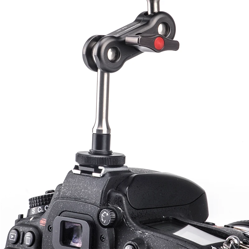Sunwayfoto HS-03 SKU Hot Shoe 1/4" Thread for DV DSLR Camera Smartphone Microphone LED Light Mount Extension Bar Dual Bracket