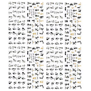 

16Pcs Nail Art Stickers 3D Self-Adhesive Adorable Animal Pattern Sticker