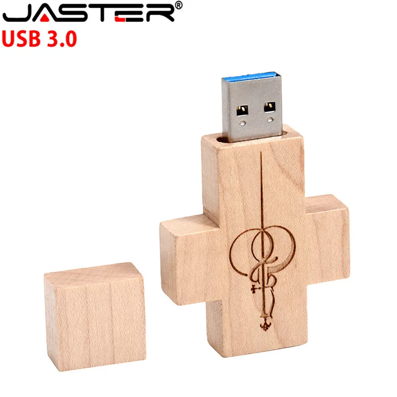 JASTERl usb3.0 maple wood Walnut cross mode 32 Гб usb флешка Флешка 4 ГБ 8 16 Подарочный флешка|USB