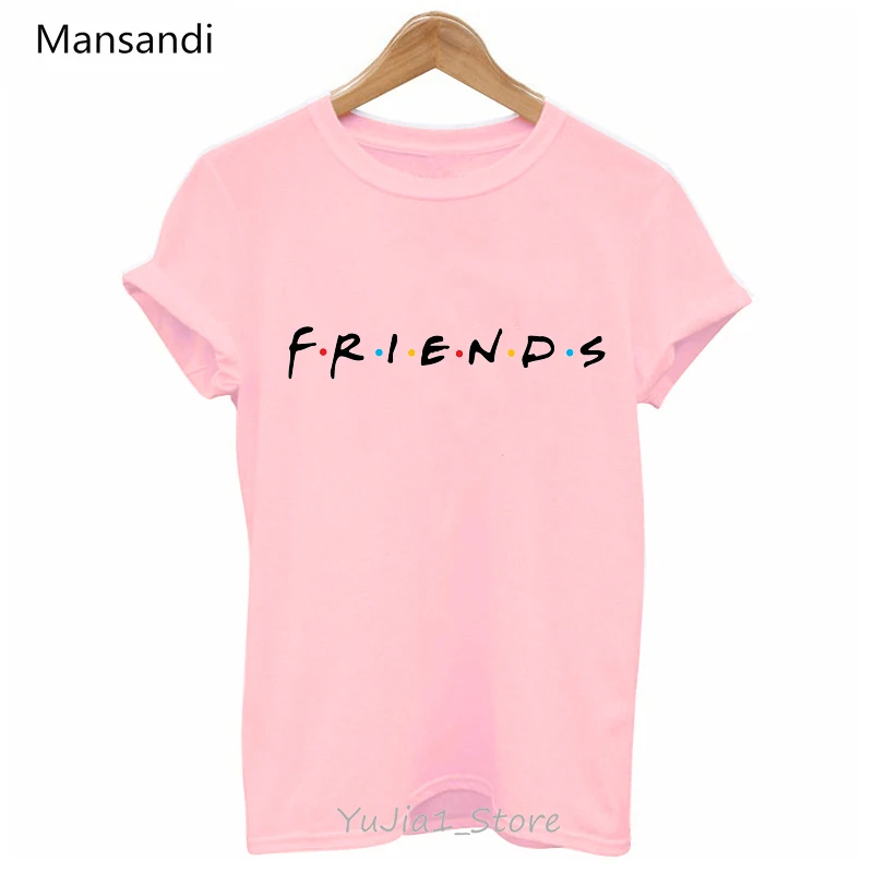 Модная футболка друзей femme с буквенным принтом, футболки для женщин melanin black girl Friends tv Show, Рождественская милая розовая футболка