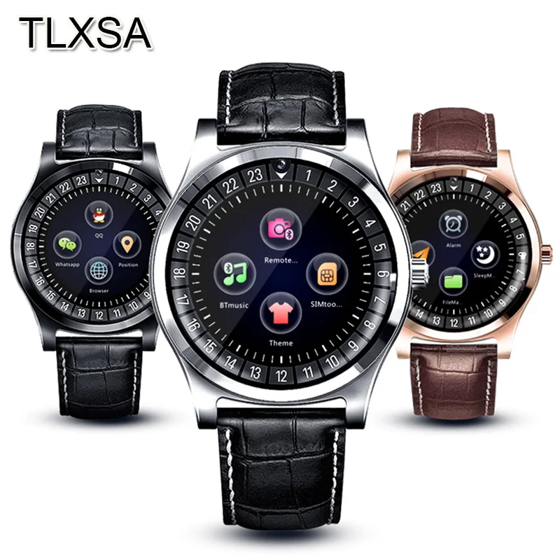 TLXSA Bluetooth Смарт часы с SIM GSM камера наручные часы подходит для телефона Android Smartwatch для мужчин женщин Спорт шагомер подарок часы