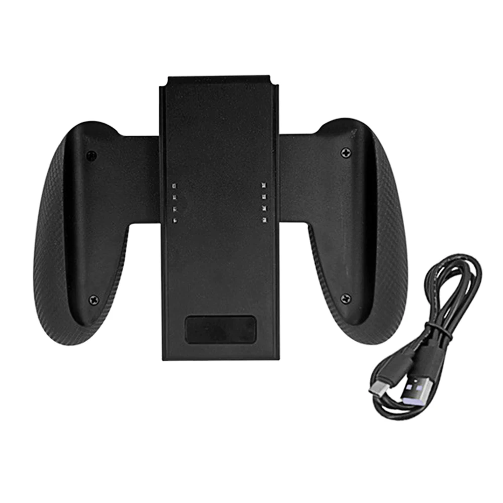 2 In 1 Bracket Handle Dock Accessories Charging Grip Gamepad With 1000mAh Battery Indicators Portable ABS For Joycon Controller |