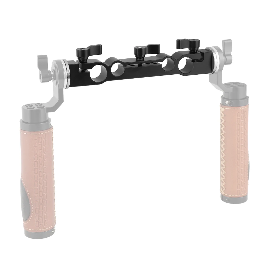 Clipe de Tubulação com Dupla Montagem para Câmera Hdrig Duplo-port Haste Braçadeira Terminou m6 Arri Estilo Roseta Czie Kit Rig 15mm 19mm - Image 6
