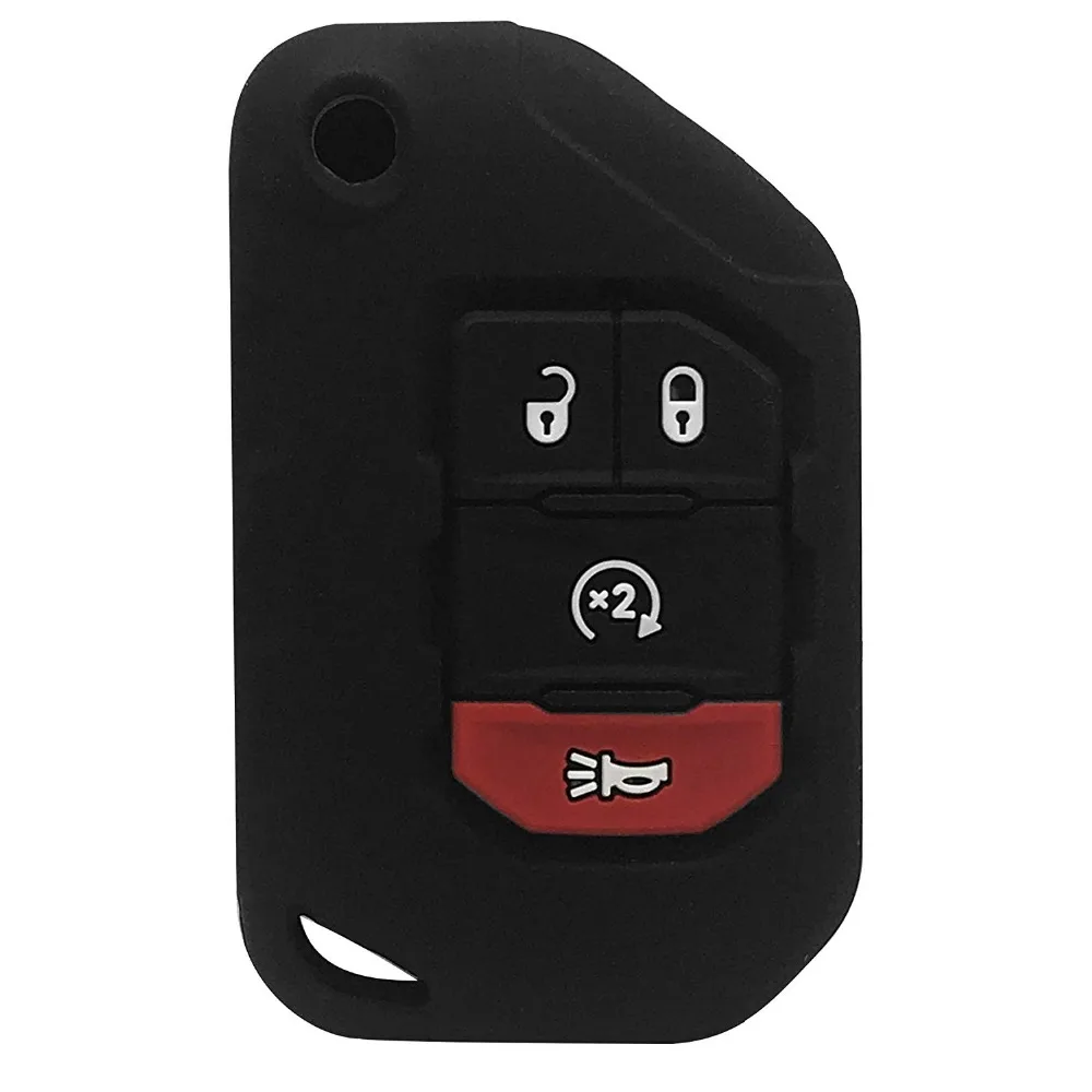 Keyless Smart Car Key Fob Protector For Jeep Wrangler Jlu Jl Skin
