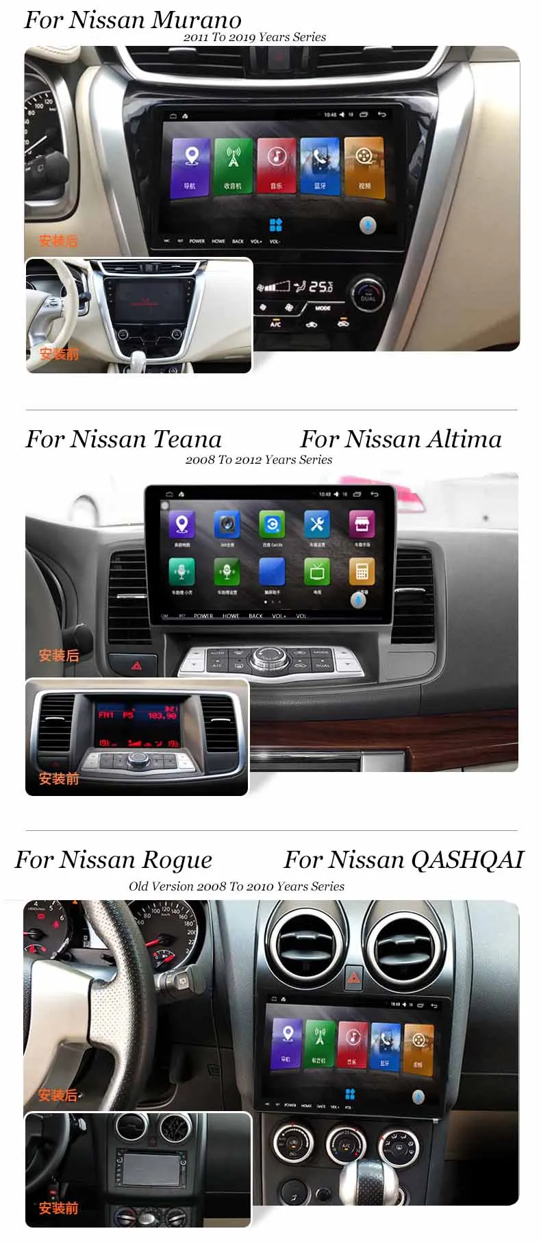 Best 9.66 Inch Android Car Multimedia GPS Navigation Video Player DVD System+Frame For Nissan Versa Tiida LIVINA Sunny MURANO Sylphy 6