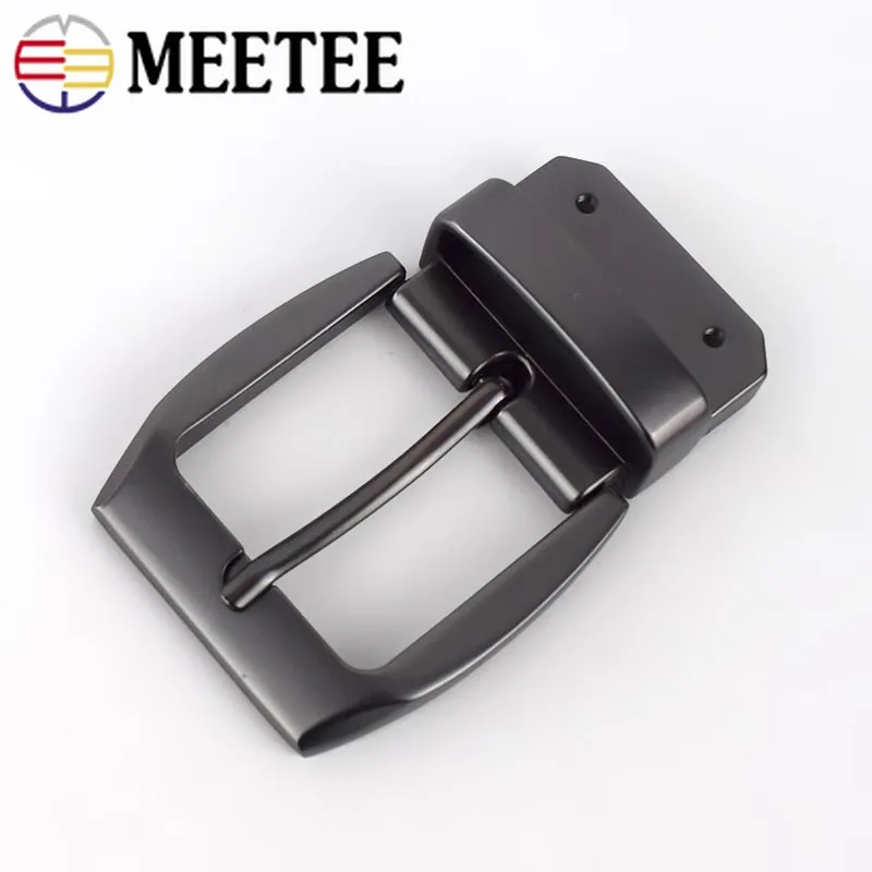 Meetee 1 шт. ID37mm матовый черный сплав пряжка для ремня металлическая поясная головка унисекс вращающаяся Пряжка Голова Кожа ремесло ювелирное оборудование