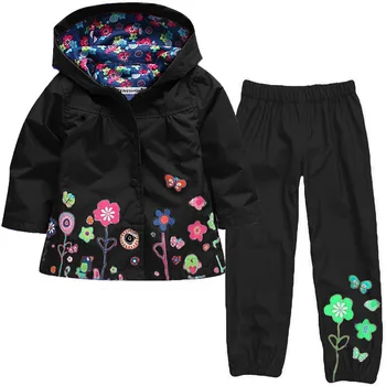 

Autumn Winter Girls Jacket Rain Gear Rain Suit Coats for Women Woman Coats Rain Coat Children Waterproof Suit BB50YY