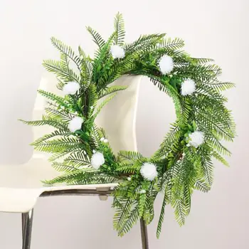 

Simulate Fern Leaf Chrysanthemum Garland Artifical Plant Decoration for Home