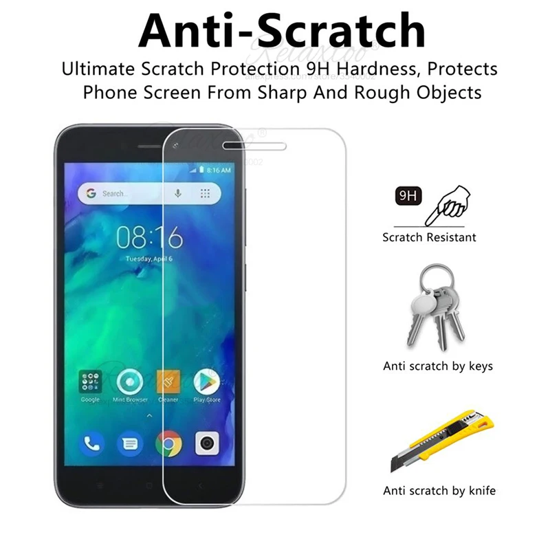 Защитное закаленное стекло на Xiaomi redmi go Защитная пленка для экрана xiomi xiaom redmi go Защитная стеклянная пленка 9H