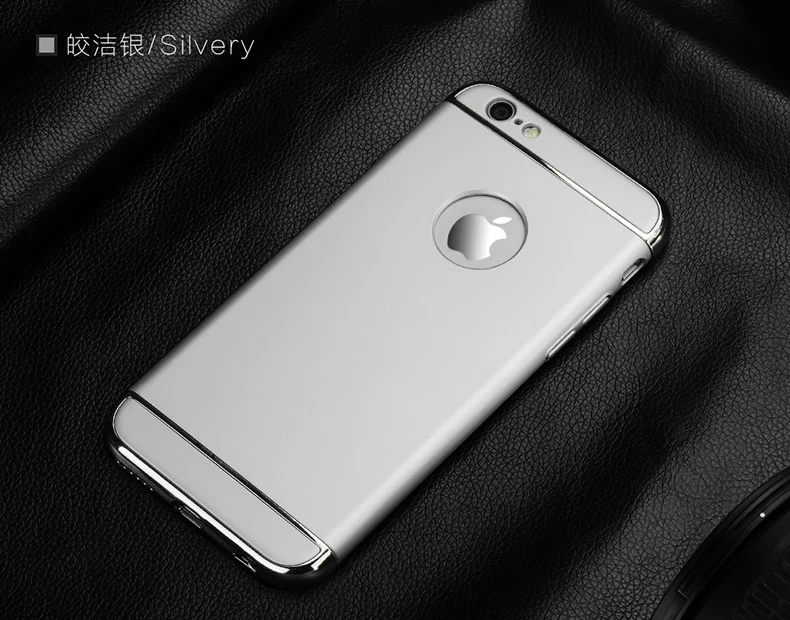 Silver Роскошный защитный чехол AOXIN для iPhone X s XR Xs максимальный чехол бампер для iPhone Xs 5 5S SE 6 6s 7 8 Plus - Цвет: Silver