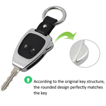 

Silver Remote Control Key Fob Cover Hard Case Holder Shell for Jeep Wrangler 2008-2017/Compass 2008-2015 /Patriot 2011-2015