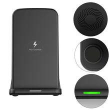 15 Вт двойной катушкой портативный приемник Smart Qi Беспроводное зарядное устройство type C станция Быстрая Зарядка Док-станция Подставка держатель Универсальный мобильный телефон