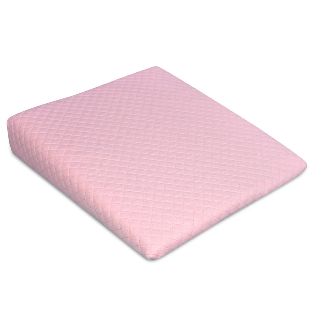 Pink Triangle Нескользящие комфортные постельные принадлежности на молнии с объемным наклоном, с защитой от проливания молока, детские подушки с треугольным полукруглой кромкой, мягкие, съемные, с эффектом памяти, из хлопка - Цвет: Pink Triangle
