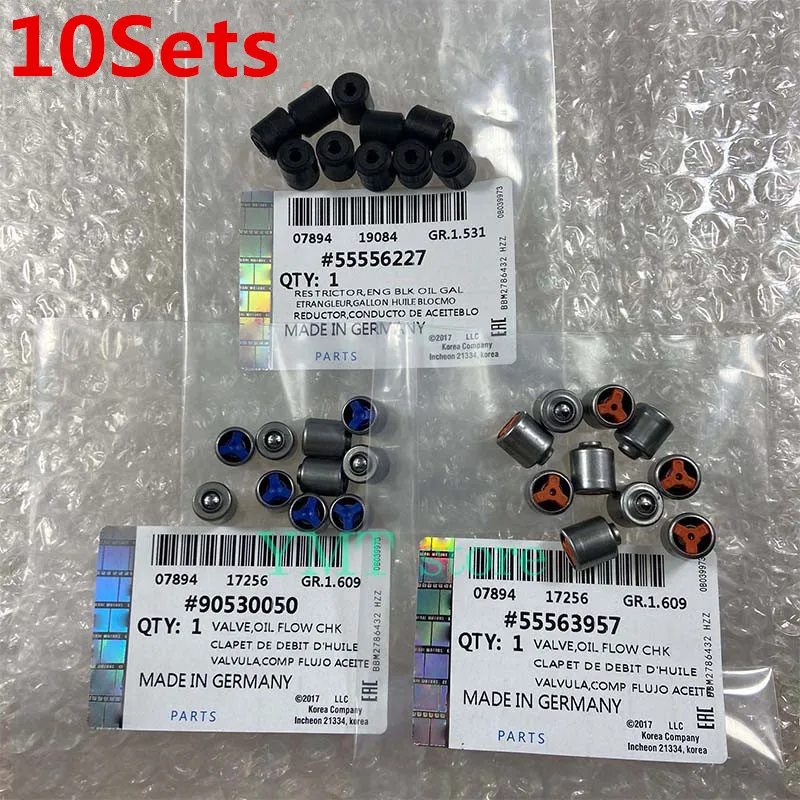 10Sets Original Oil- By-Pass Valve Oil Flow One-Way Valve For 