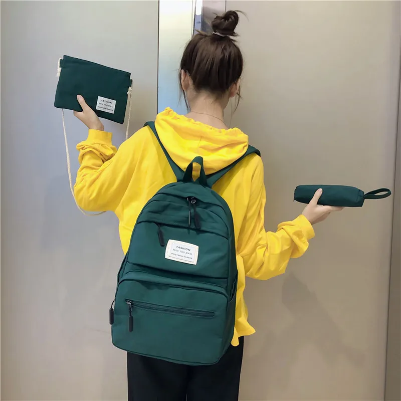 

3 Set School Bags for Teenage Girls Kids Children Student Backpack Travel Teen Shoulder Bag Child Schoolbag New Women Backpack