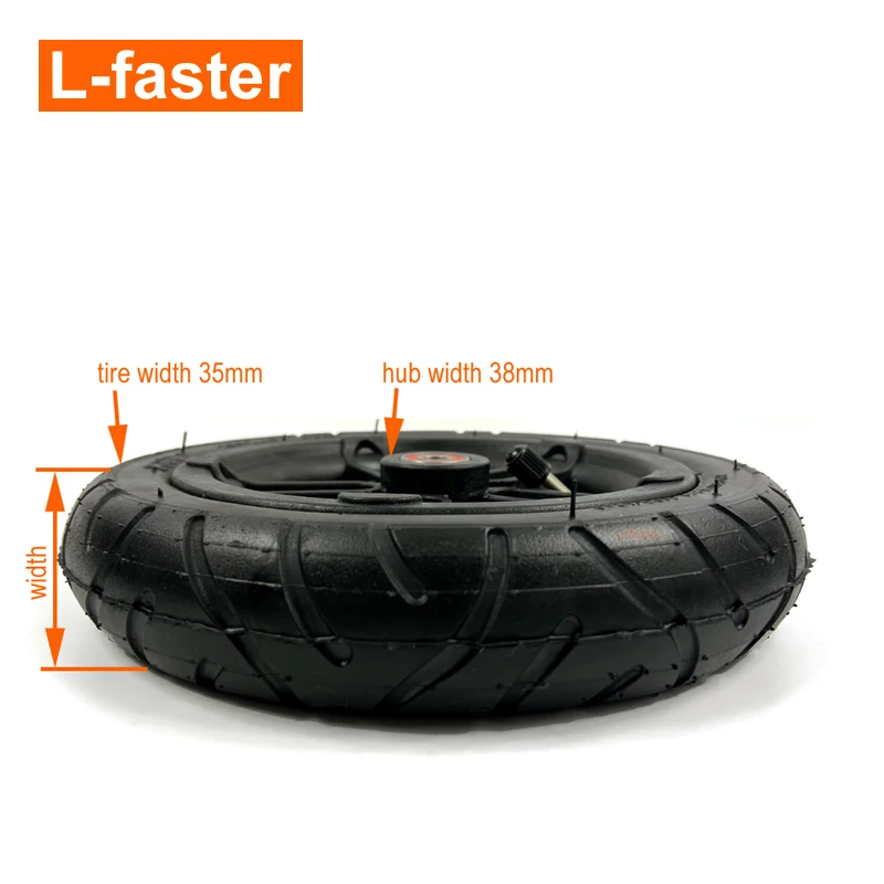 Пневматическая шина 210x35, нейлоновая ступица, подходит для M8 или M6, ось 8 дюймов, пневматическое колесо для электрического скутера, Замена 8 дюймовых надувных колес