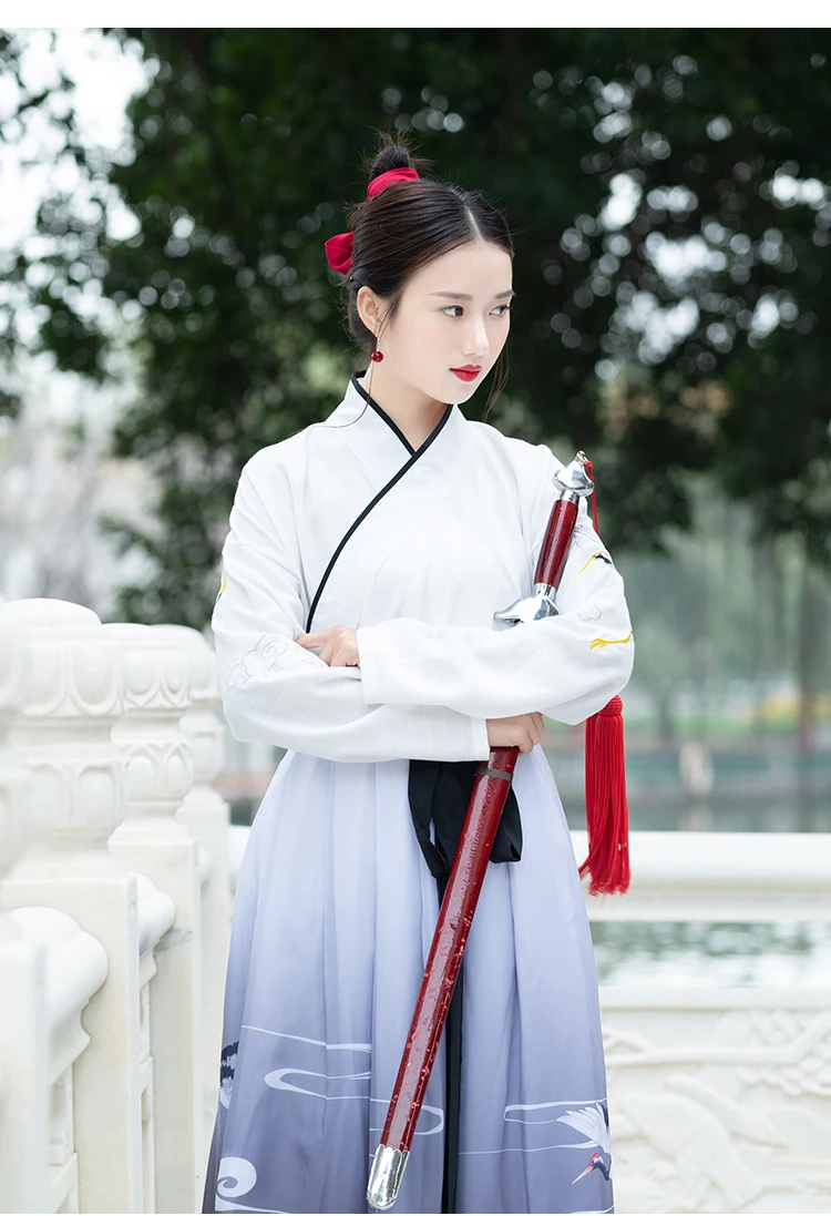 Traditional Chinese Hanfu Clothes For Men'S Ancient Elegant Printing Embroidery National Tang Suit Women Folk Dance Wear DL4194