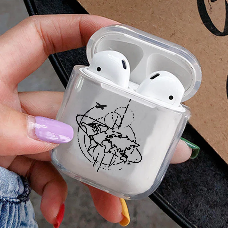 Модный мягкий чехол для Apple AirPods беспроводных Bluetooth наушников защитный телефона