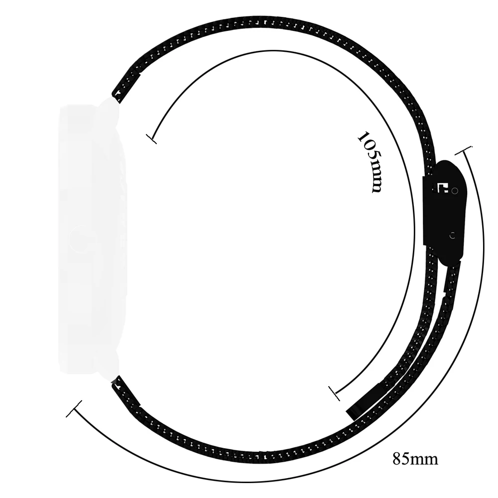 20 мм универсальный стальной Ремешок Браслет ремешок для Xiaomi Amazfit Bip Youth Ticwatch2 CF007H браслеты