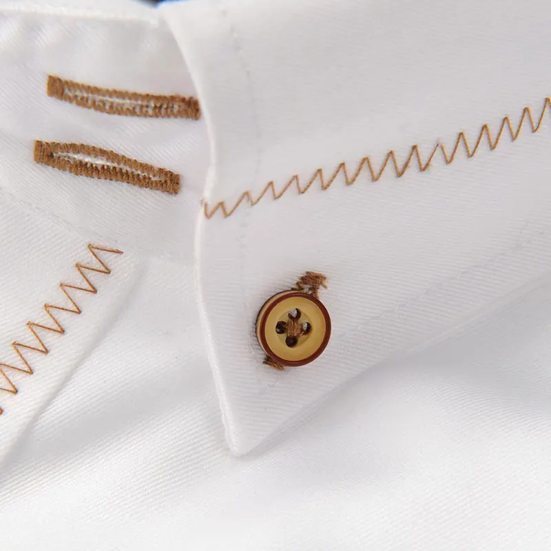 Роскошная Новая мода хлопок мужская рубашка белая с длинным рукавом формальная деловая высококачественная повседневная рубашка для работы