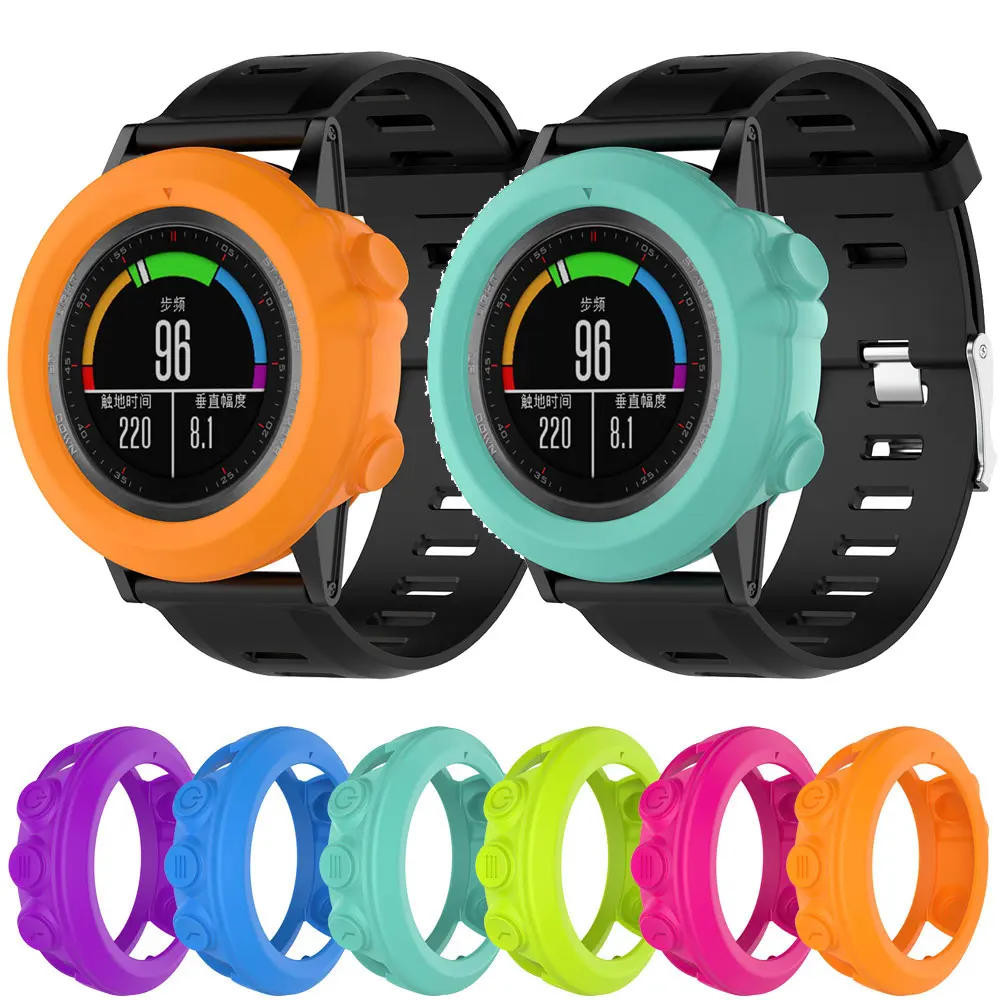 Защитный чехол для часов Garmin Fenix 3 HR Sapphire Quatix мягкий силиконовый ударопрочный