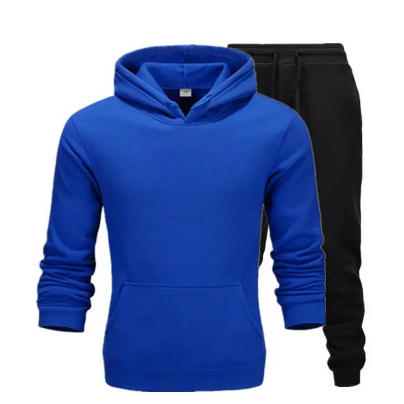 

2019 New Two Pieces Set Fashion Hooded Sweatshirts Sportswear Men Tracksuit Hoodie Autumn Brand Clothes Hoodies+Pants men sets