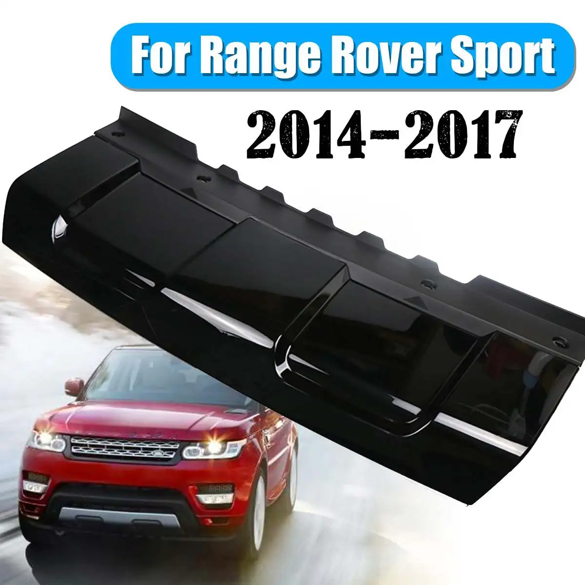 

Mouldings Front ABS Skid Plate Bumper Board Trim For Range Rover Sport 2014-2017