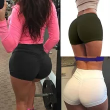 Женские Полиэстер Спорт Фитнес Йога Спортивные трехточечные шорты спортивные шорты сплошной тренажерный зал сексуальная девушка