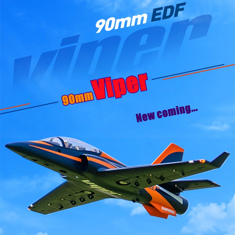 FMS 90 мм Super Viper Ducted Fan EDF Jet 6S 6CH с клапанами убирает модель самолета EPO PNP RC хобби 1400 |