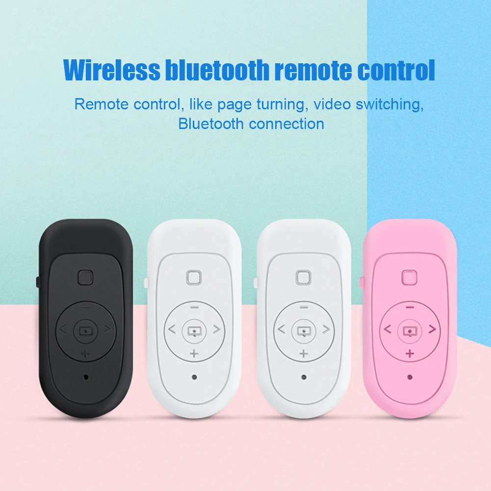 Wireless Bluetooth-compatible Remote Control for Camera Huawei Xiaomi Samsung Phone Selfie Shutter Controller Self-timer Button