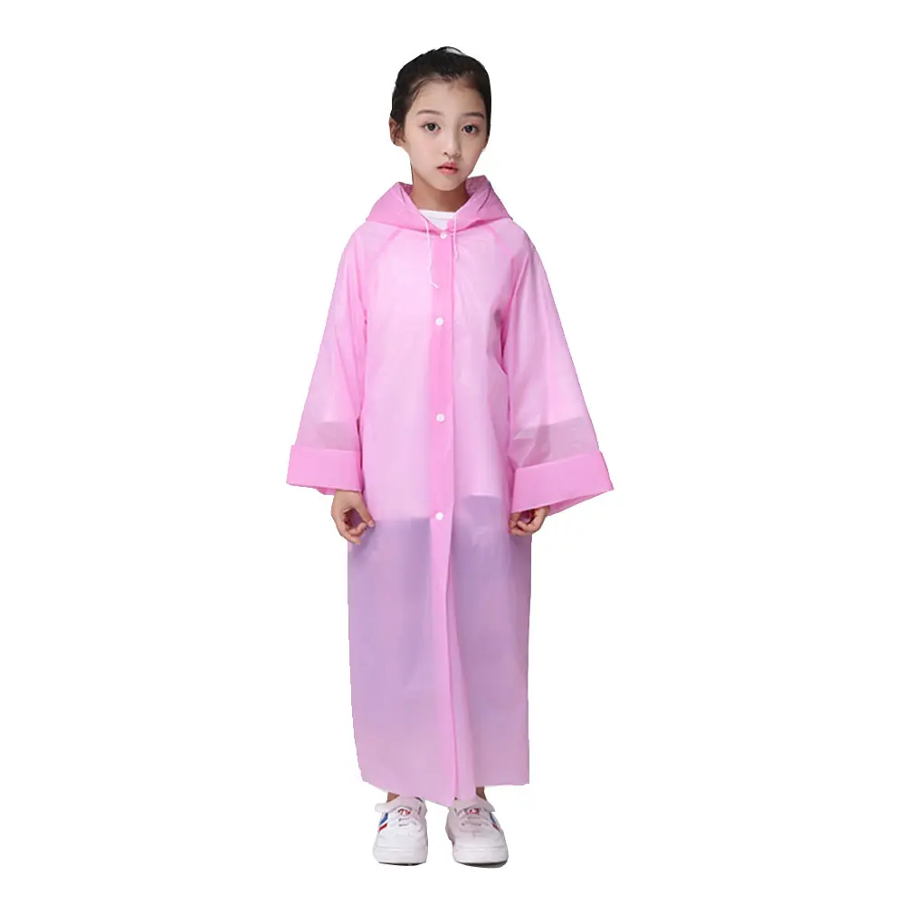 Pink Дождевик для взрослых, дождевик, капюшон, мантия, аксессуары для кемпинга, пончо с капюшоном, унисекс, PEVA, полихроматический, аварийный, для улицы, для пеших прогулок - Цвет: Pink