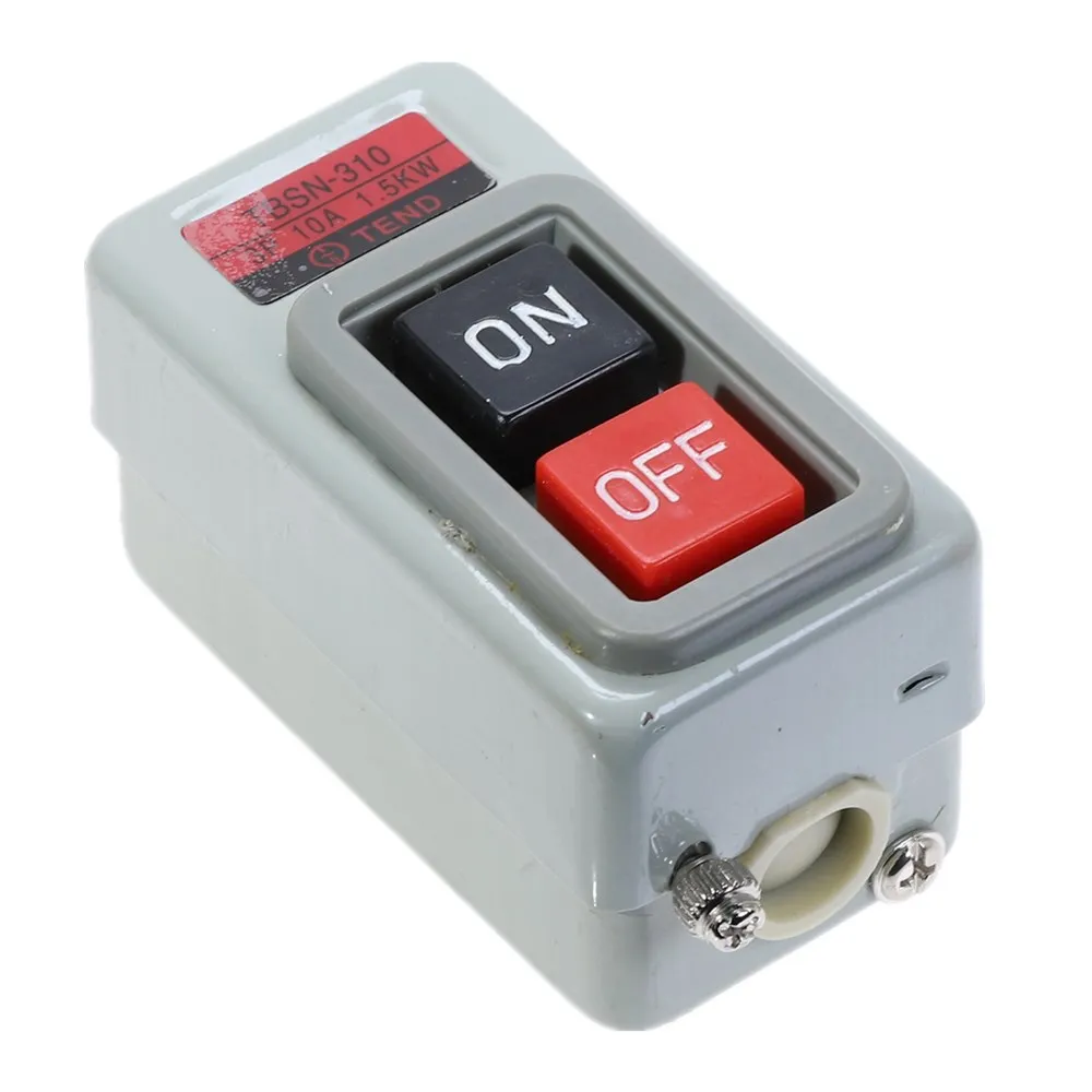 

Push Button Power Switch Three Phases Power Control Start Switch AC 380V 10A 3P 1.5KW TBSN-310