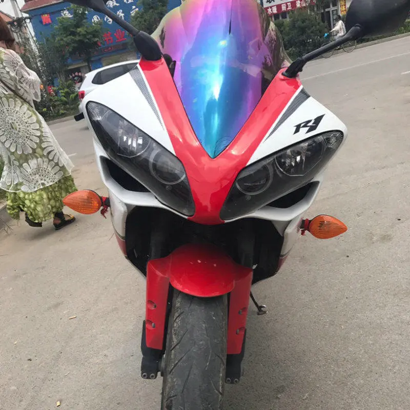 Ветер экран для 2007 2008 Yamaha YZF-R1 YZF R1 1000 ветер экран дефлекторы лобовое стекло дым черный Иридиум