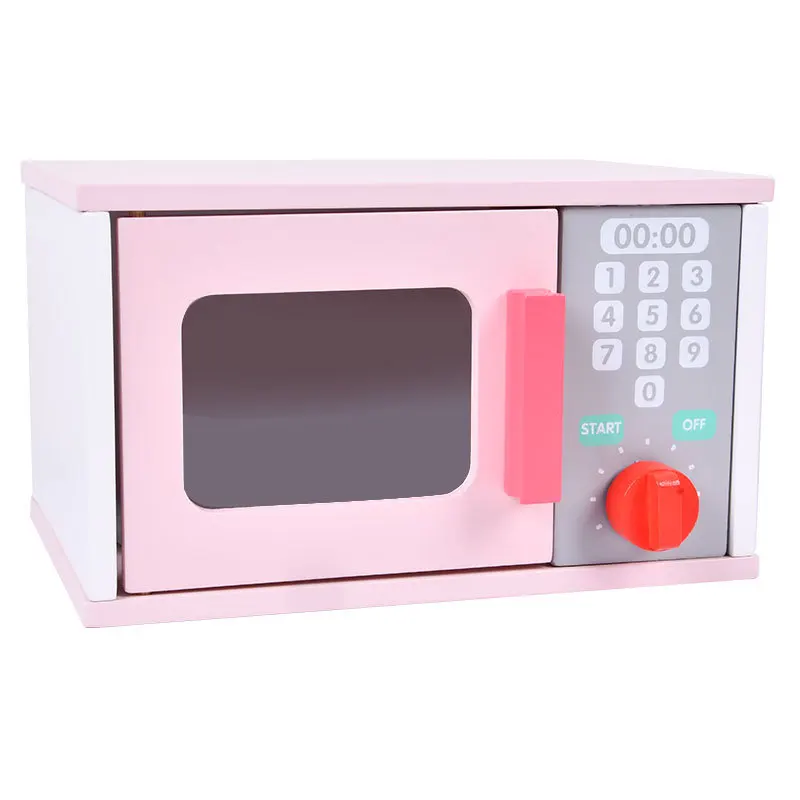 Giochi per bambini giocattoli per la casa simulazione a microonde rosa  hamburger in legno Dessert educazione della prima infanzia cognizione  regalo per bambini - AliExpress Toys \u0026 Hobbies