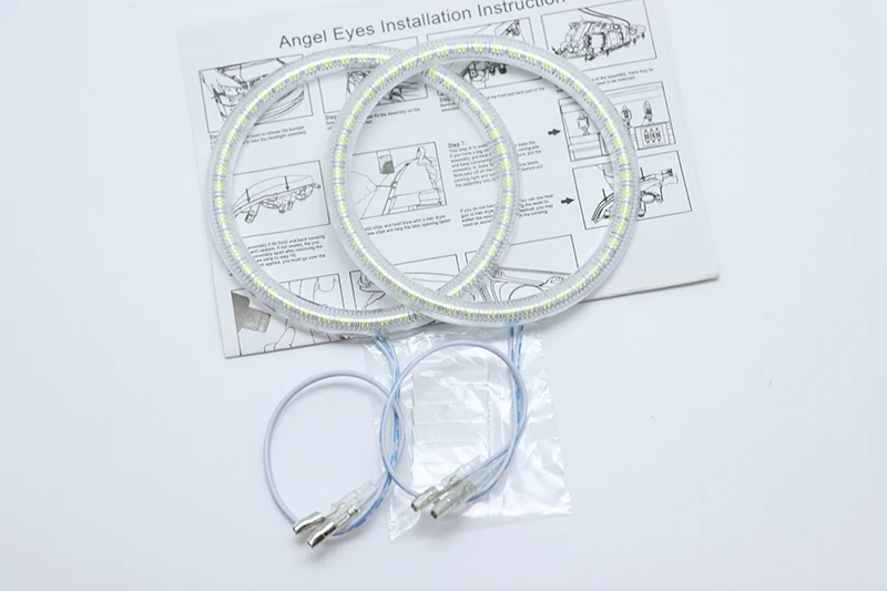 For Alfa Romeo Mito 2008- Ultra bright SMD white LED angel eyes 2600LM 12V halo ring kit daytime running light