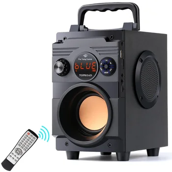 TOPROAD głośnik Bluetooth 20W przenośne bezprzewodowe Stereo Subwoofer Bass duże głośniki kolumna obsługa radia FM AUX pilot tanie i dobre opinie Głośnik zewnętrzny NONE Z tworzywa sztucznego DWUKIERUNKOWE 3 (2 1) CN (pochodzenie) 25 W 20 w Radio Brak Portable Bluetooth Speaker