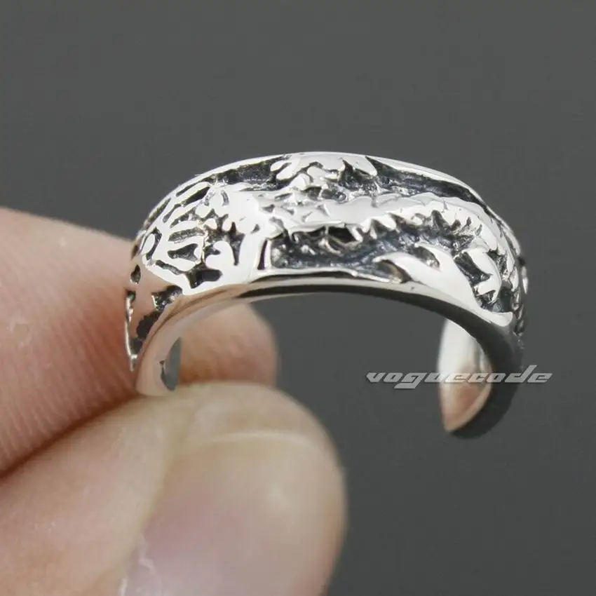 Серьги качалки мужские из серебра 925 пробы с китайским драконом 8R005|earings for men|men