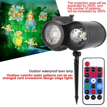 

Waterproof Moving Laser IP65 super bright double barrel projector Stage Light For Christmas New year Party Light Landscape