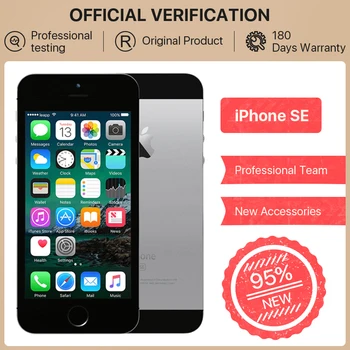 

Original 95% New Apple iPhone SE 64GB ROM A1723 Fingerprint iOS Certified Apple A9 4.0 inch Dual-core 12MP Mobile Phone